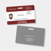 Badge Insigne d'ID Médicale (Front & Back)