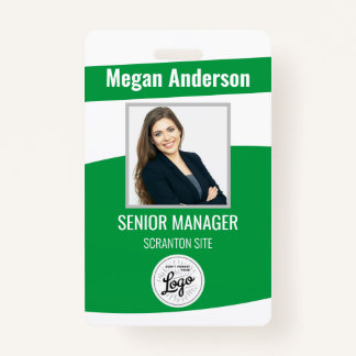 Badge Insigne d'ID photo de l'employé de Green Energy En
