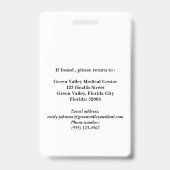 Badge Insigne d'identification CNA moderne (Arrière)