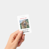 Badge Insigne d'identification de chien de service (Manuel / portable)