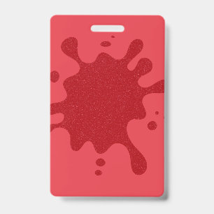 Badge Insigne d'identification de goutte verticale - Tom