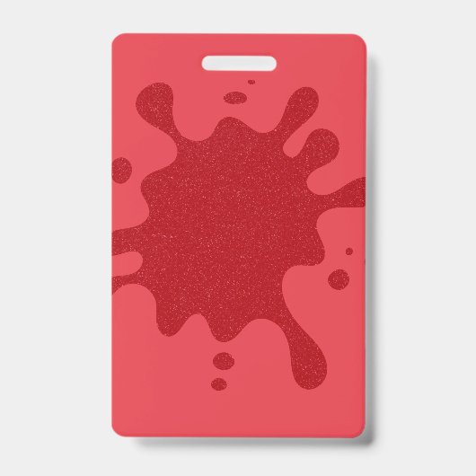 Badge Insigne d'identification de goutte verticale - Tom (Avant)