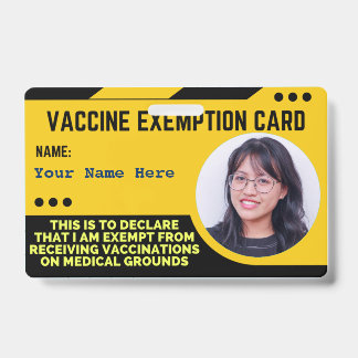 Badge Insigne d'identification de la carte d'exemption M