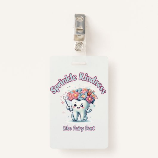Badge Insigne d'identification de la poussière de fée -  (Devant avec clip)