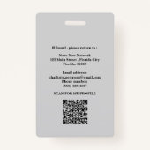 Badge Insigne d'identification de la presse photo et log (Dos)