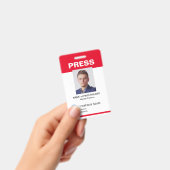Badge Insigne d'identification de l'employé de la presse (Manuel / portable)