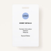 Badge Insigne d'identification de l'employé de la presse (Dos)