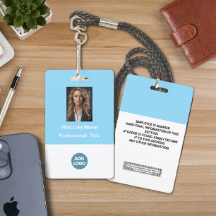 Badge Insigne d'identification de l'employé personnalisé