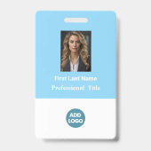 Badge Insigne d'identification de l'employé personnalisé (Avant)