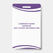 Badge Insigne d'identification de nom de photo vétérinai (Back)