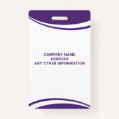 Badge Insigne d'identification de nom de photo vétérinai (Dos)