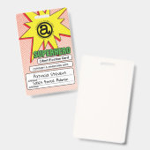 Badge Insigne d'identification de PVC de super héros (Front & Back)