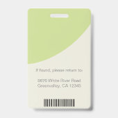 Badge Insigne d'identification d'employé personnalisé So (Dos)