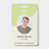 Badge Insigne d'identification d'employé personnalisé So (Face)