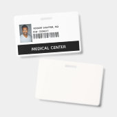 Badge Insigne d'identification d'identification MD Médic (Recto et verso)