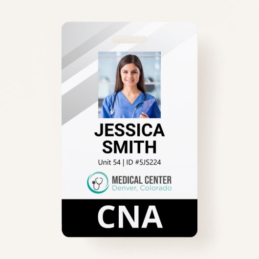 Badge Insigne d'identification Médicale photo (Devant)