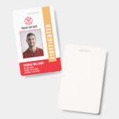 Badge Insigne d'identification moderne de sapeur-pompier (Avant & arrière)