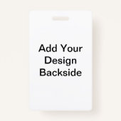 Badge Insigne d'identification photo Ajoutez votre insig (Dos)