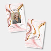 Badge Insigne d'identification photo de l'employé en mar (Avant & arrière)