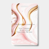 Badge Insigne d'identification photo de l'employé en mar (Arrière)