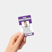 Badge Insigne d'identification photo de l'employé Médica (Manuel / portable)