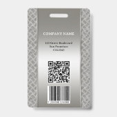 Badge Insigne d'identification photo de l'employé métall (Arrière)