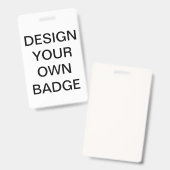 Badge INSIGNE d'IDENTITÉ d'ÉVÉNEMENT de BUREAU (Recto et verso)