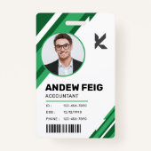 Badge Insigne d'identité du comptable professionnel mode (Devant)