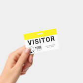 Badge Insigne d'identité du visiteur personnalisé (Handheld)