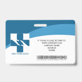 Badge Insigne d'identité photo de l'employé de l'hôpital (Dos)