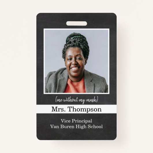 Badge Insigne d'identité photo du vice-directeur de l'éc (Devant)