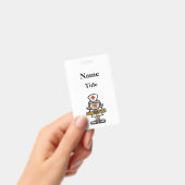 Badge Insigne d'infirmière aux cheveux gris dessinés à p (Manuel / portable)