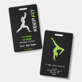 Badge Insigne d'instructeur de yoga (Recto et verso)