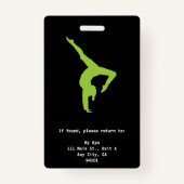 Badge Insigne d'instructeur de yoga (Dos)