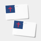 Badge Insigne du drapeau chrétien (Avant & arrière)