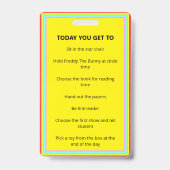 Badge Insigne du Prix étoile de classe (Dos)