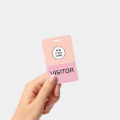 Badge Insigne du visiteur de la compagnie Modèle Logo él (À main)