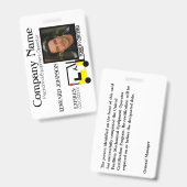 Badge Insigne employé de chariot élévateur (Avant & arrière)