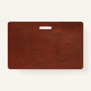 Badge Insigne en cuir plastique - Horizontal