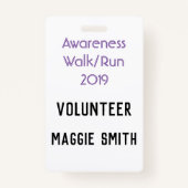 Badge Insigne entièrement personnalisable de rubans de (Devant)