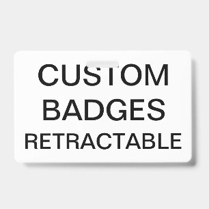 Badge INSIGNE ESCAMOTABLE d'AGRAFE personnalisé par