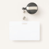 Badge INSIGNE ESCAMOTABLE d'AGRAFE personnalisé par (Back with Retractable)