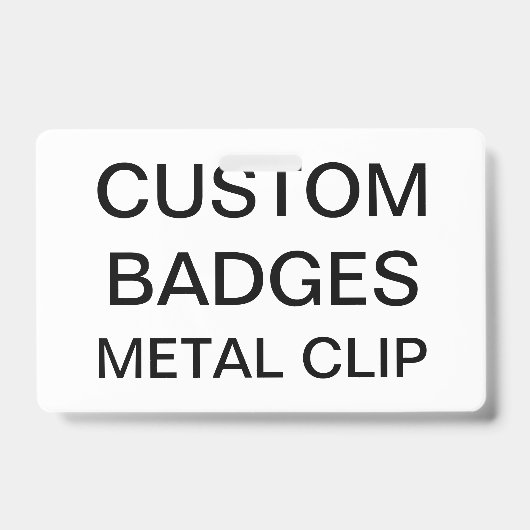 Badge INSIGNE ESCAMOTABLE d'AGRAFE personnalisé par (Front)