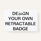 Badge INSIGNE et AGRAFE ESCAMOTABLES personnalisés par (Devant)