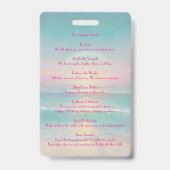 Badge Insigne Gratuit D'Horloge, Libérez Votre Esprit (Back)