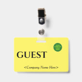 Badge Insigne "GUEST" de base (Front with Clip)