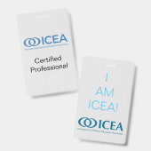 Badge Insigne ICEA (Front & Back)