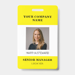 Badge Insigne ID photo de votre entreprise