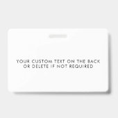 Badge Insigne Instagram | Votre nom Instagram (Arrière)