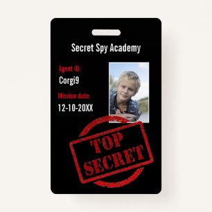 Badge Insigne Invitation de l'agent secret du parti espi